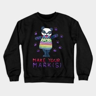 Make Your Mark(s) - Animals of Inspiration Panda Illustration Crewneck Sweatshirt